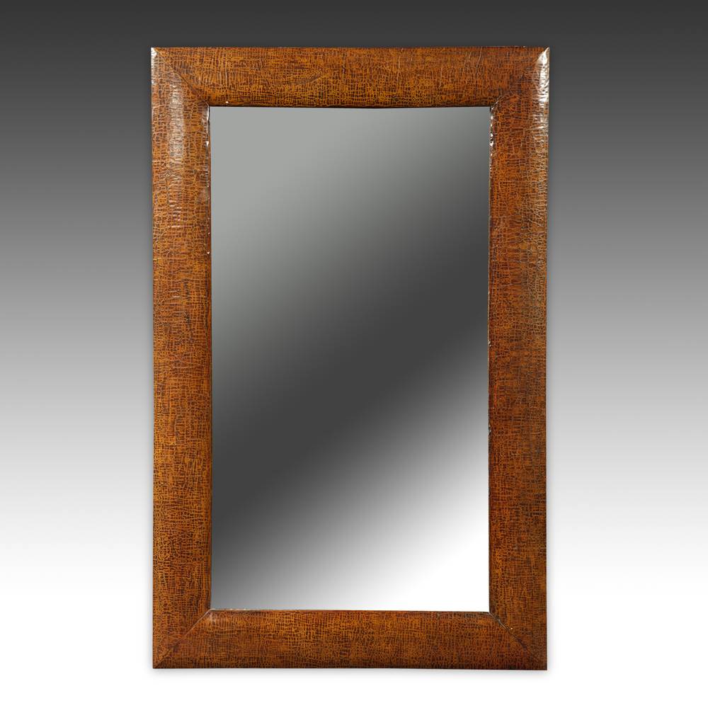 Mirror with Crackle Finish Frame