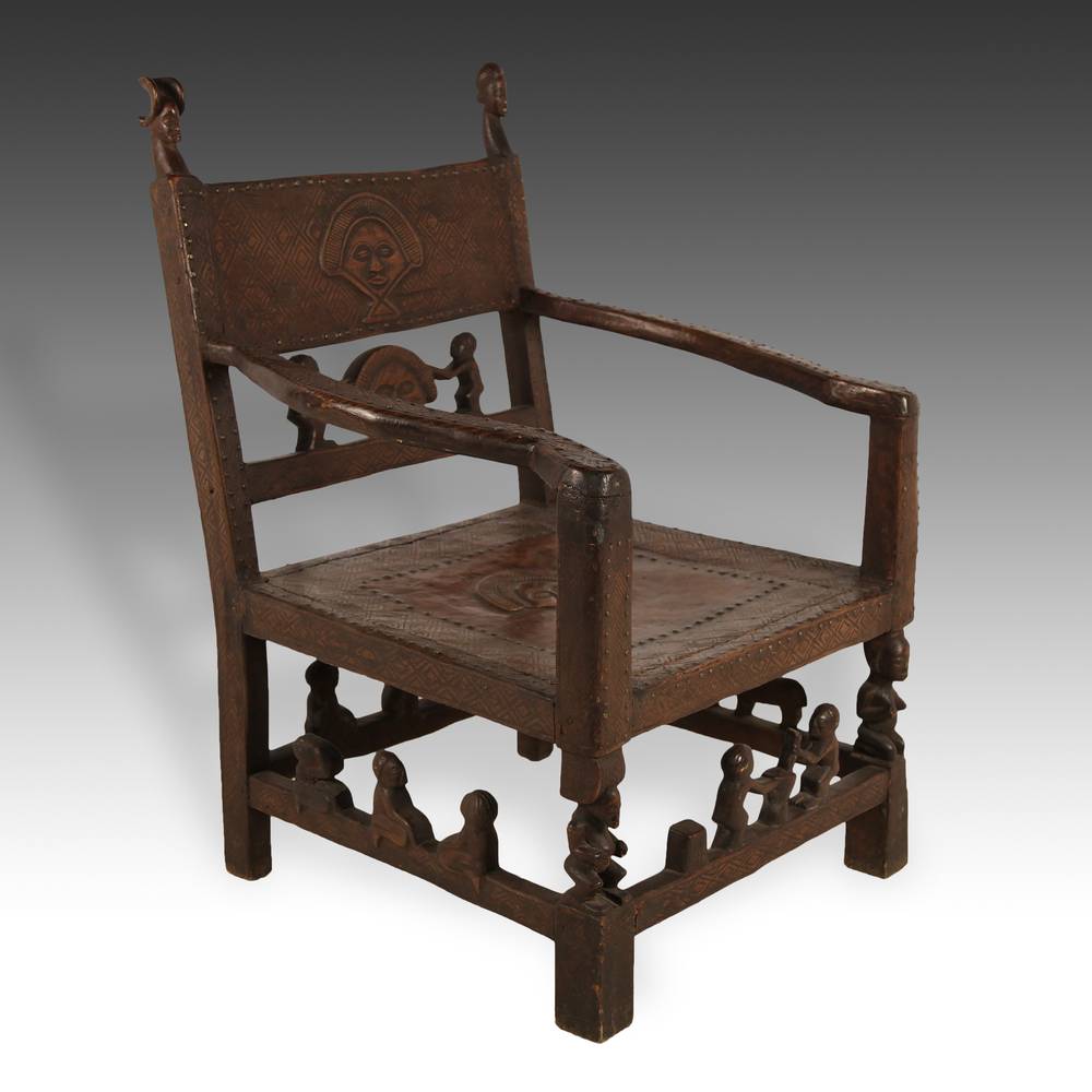 Ceremonial Chair with Figural Motifs