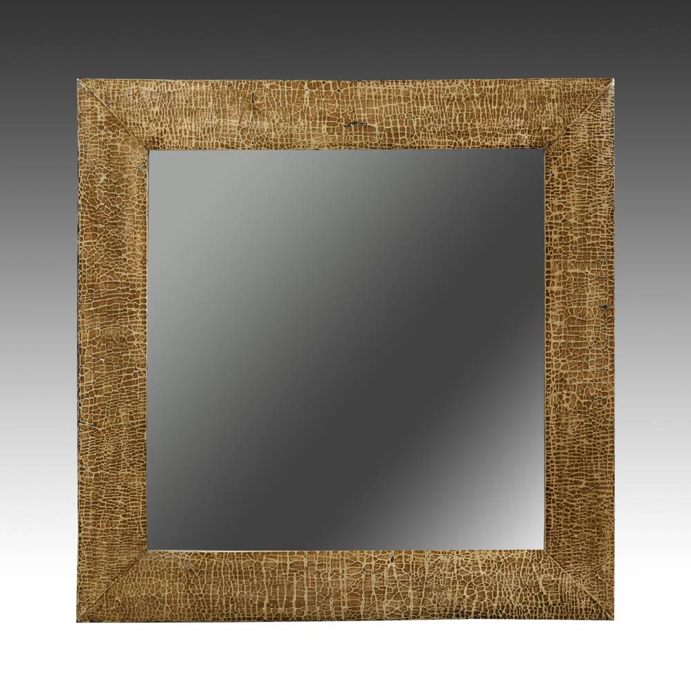 Mirror with Crackle Finish Frame