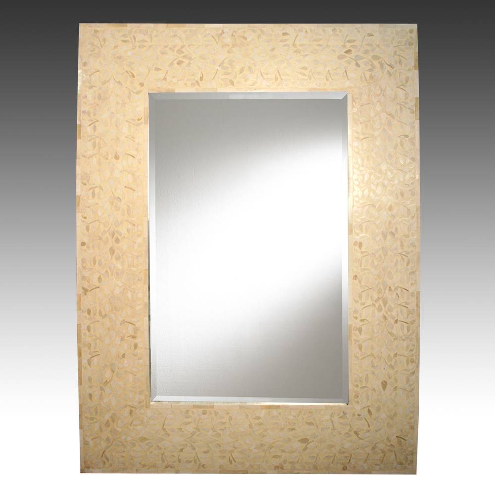 Mirror with Marquetry Frame