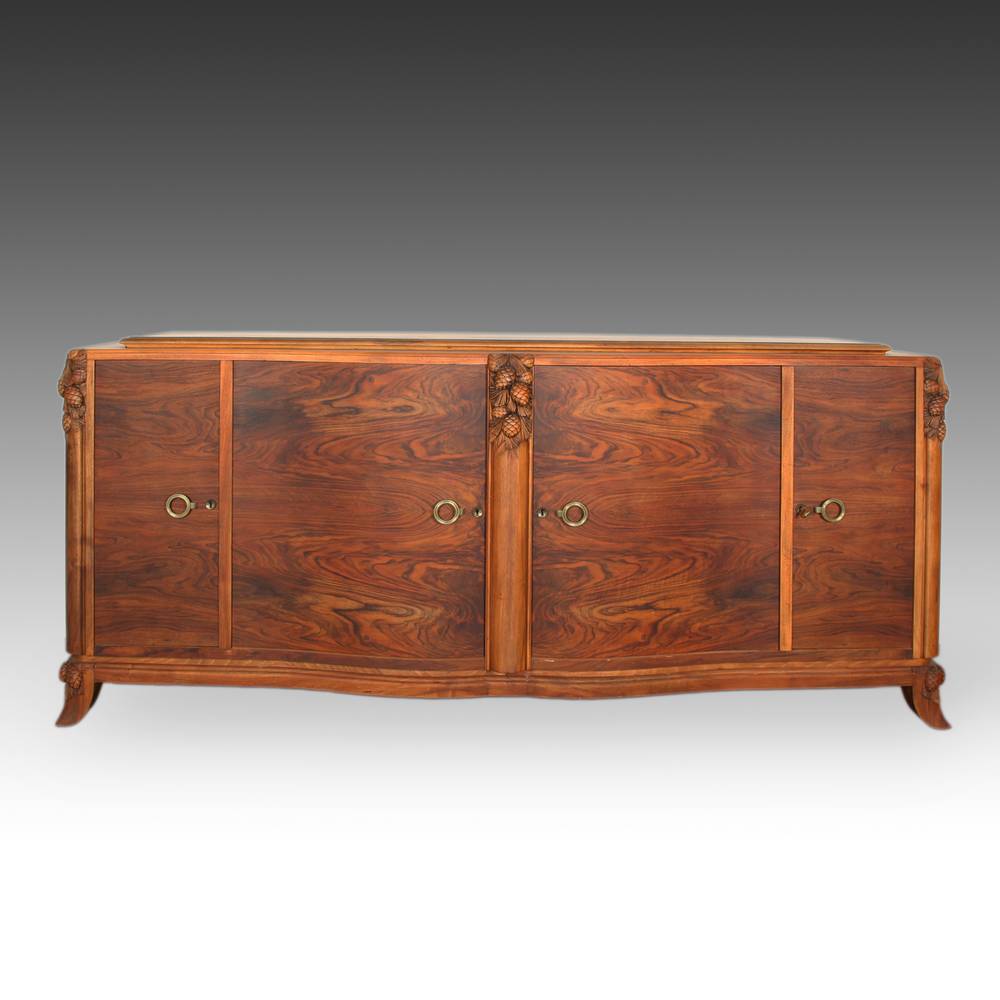 Art Deco Console Cabinet with 4 Doors