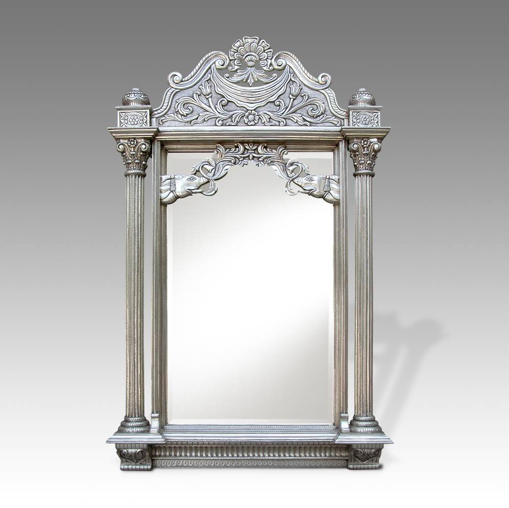Neoclassical Mirror with Elephant Motif